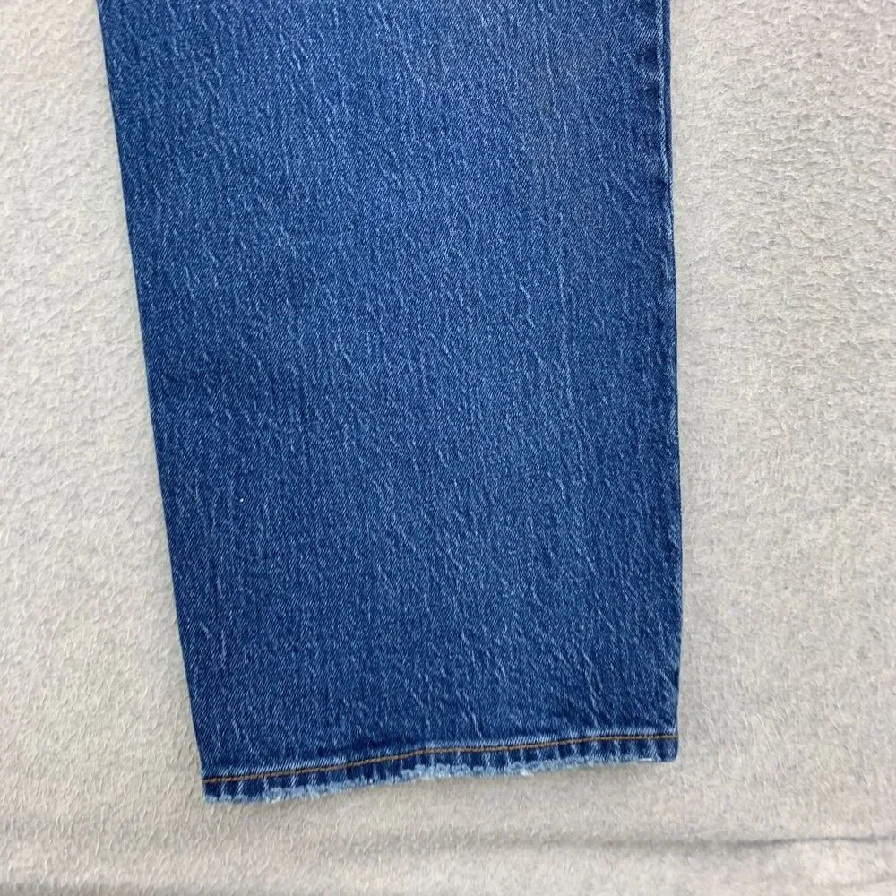 Abercrombie & Fitch Jeans 35/20R 90s Straight Ultra High Rise Stretch Denim - Picture 14 of 16